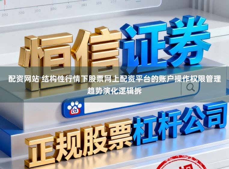 配资网站 结构性行情下股票网上配资平台的账户操作权限管理趋势演化逻辑拆
