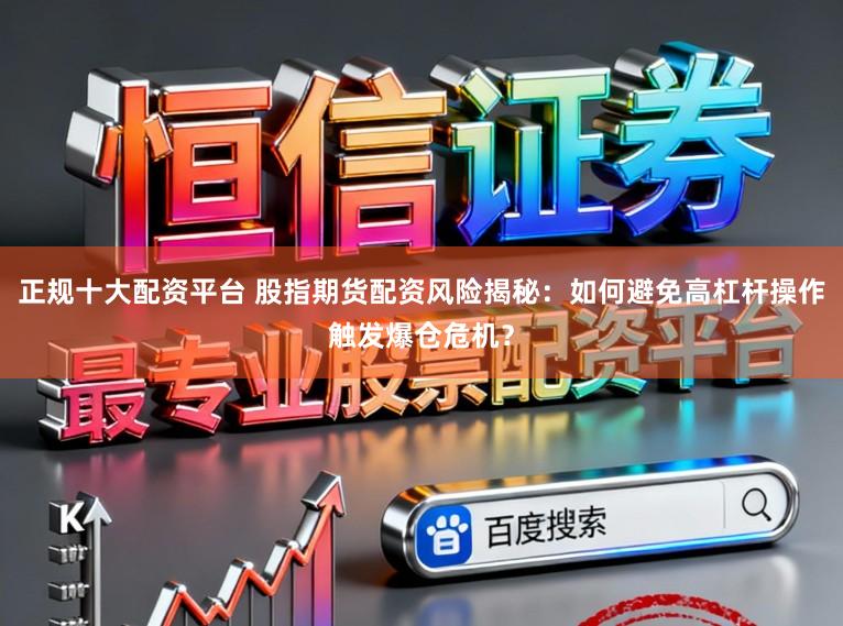 正规十大配资平台 股指期货配资风险揭秘：如何避免高杠杆操作触发爆仓危机？